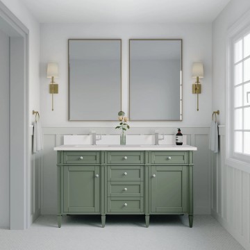 Brittany 60" Double Smokey Celadon ( Vanity Only Pricing)